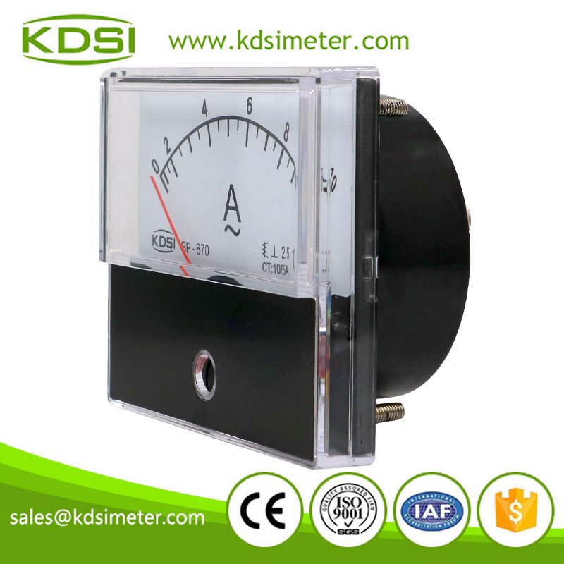 Easy installation BP-670 AC10/5A panel analog ac ammeter