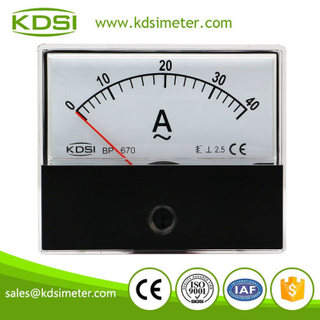 20 years Professional Manufacturer BP-670 AC40A direct analog ac panel ampere meter