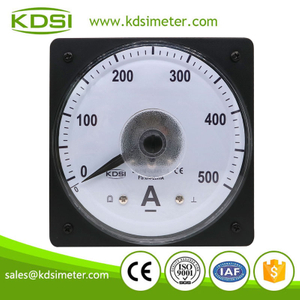 Easy operation LS-110 DC4-20mA 500A wide angle dc panel analog ampere meter