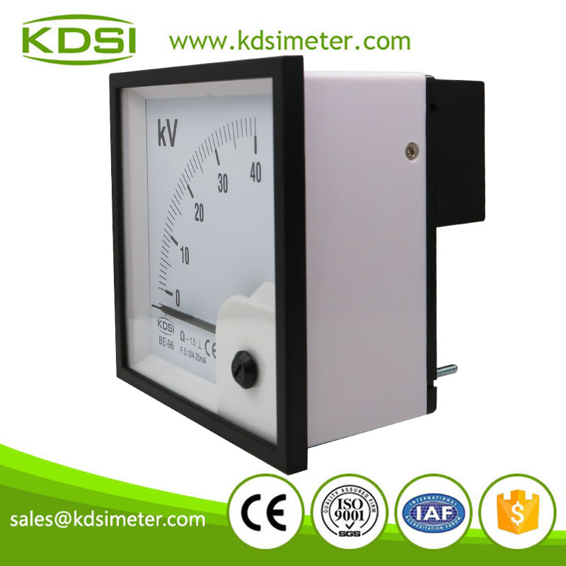 China Supplier BE-96 DC4-20mA 40kV dc analog amp panel mount voltmeter