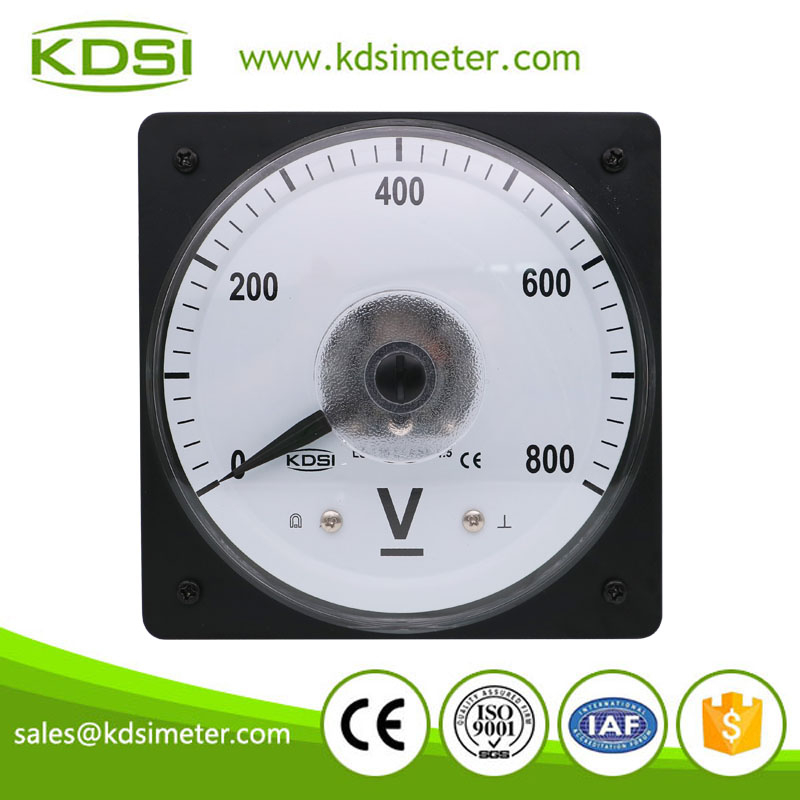 KDSI electronic apparatus LS-110 DC800V wide angle analog dc panel mount voltmeter