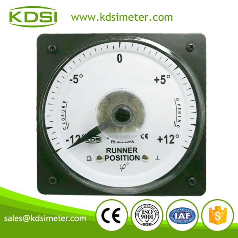 High quality professional LS-110 110*110 DC4-20mA +-12 degree runner position meter