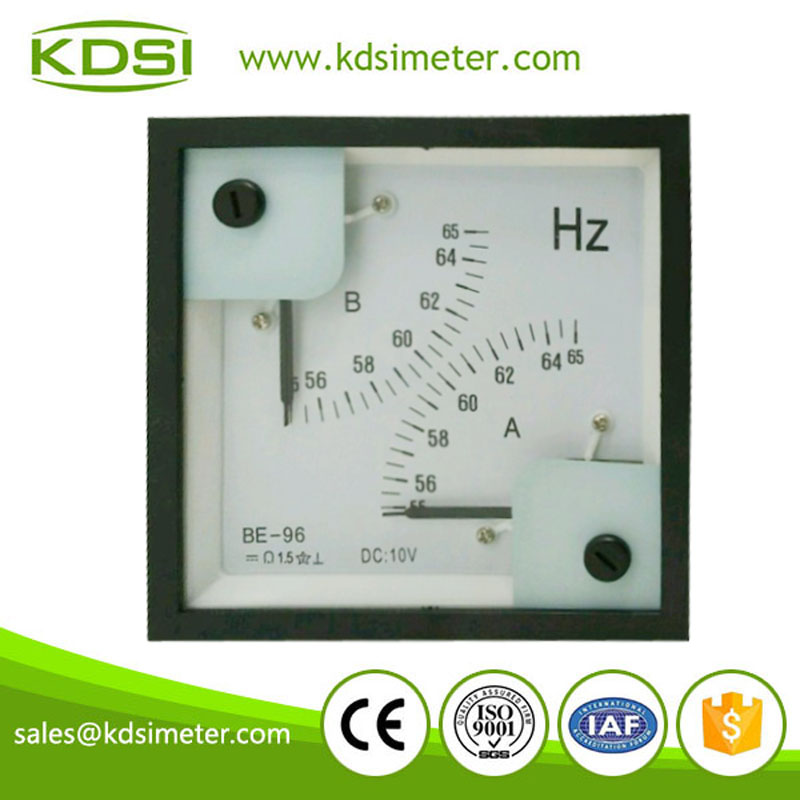Portable precise BE-96 96 * 96 DC10V 55-65HZ voltage double display frequency meter