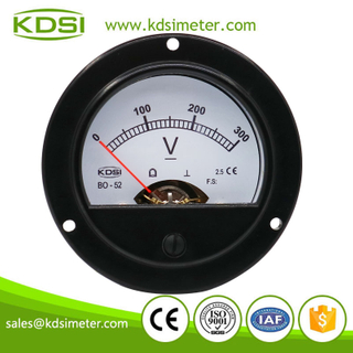 Classical BO-52 DC300V dc analog panel round voltmeter