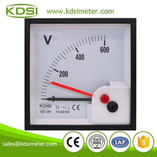 Factory direct sales BE-96 DC10V 600V with red pointer dc analog voltage panel mount voltmeter