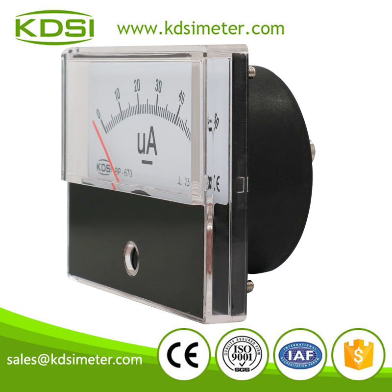 Factory direct sales BP-670 DC50uA panel analog dc price of ammeters