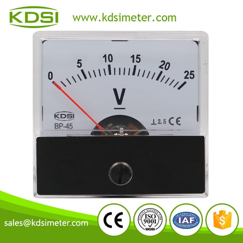 Portable precise BP-45 DC25V analog dc panel voltage meter