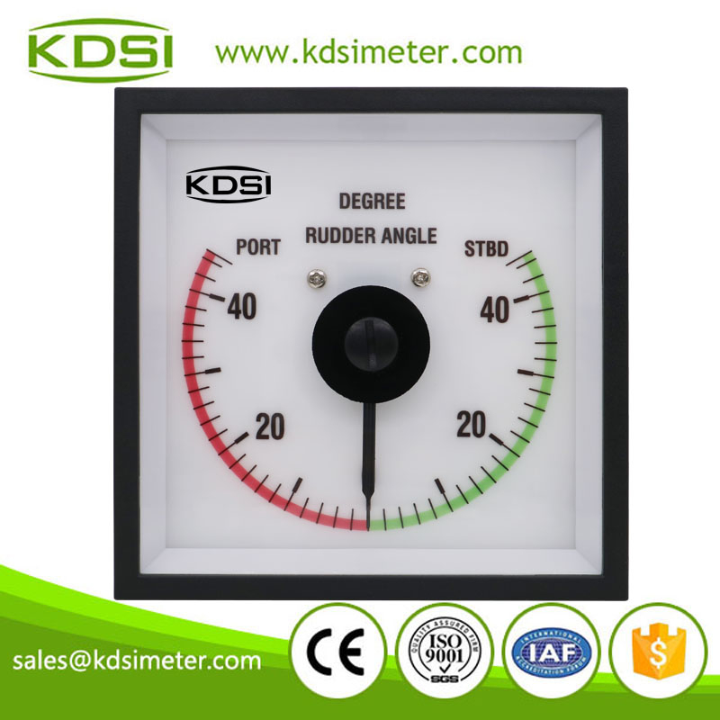 Easy operation BE-96W DC+-10V +-45 with backlighting analog panel rudder angle meter