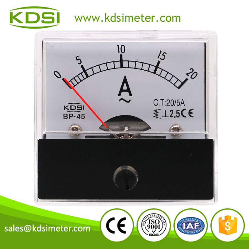 High quality professional BP-45 AC20/5A analog ac amp panel meter
