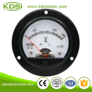 Safe to operate BO-65 AC450V rectifier analog backlighting panel ac panel mount voltmeter