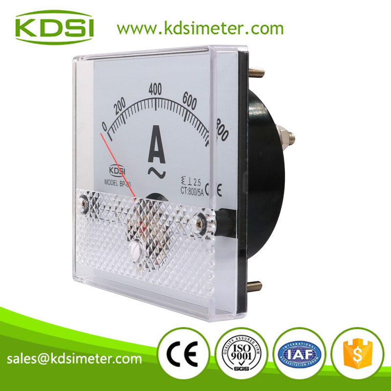 Safe to operate BP-80 AC800/5A analog ac amp cnc operator panel meter