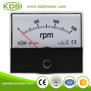 High quality professional BP-670 DC10V 1500RPM panel analog electronic rpm meter