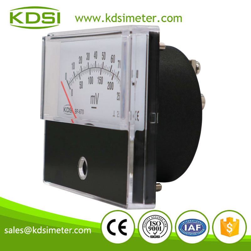 KDSI electronic apparatus BP-670 DC80mV 250mV double range analog panel dc millivolt meter