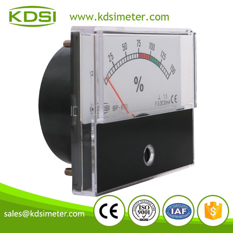 High quality professional BP-670 DC30mA 150% analog dc amp panel load meter