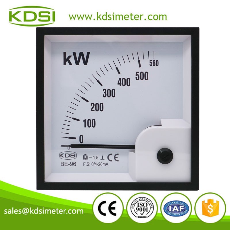 KDSI electronic apparatus BE-96 DC4-20mA 560kW dc analog amp kw panel meter