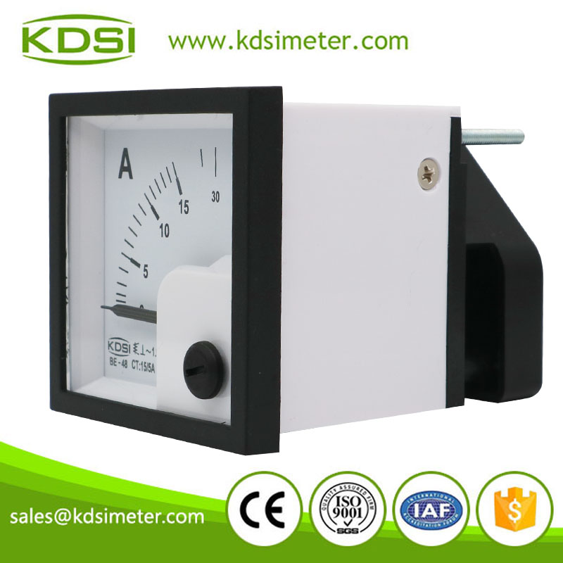 High quality BE-48 AC15/5A mini analog ac amp panel meter