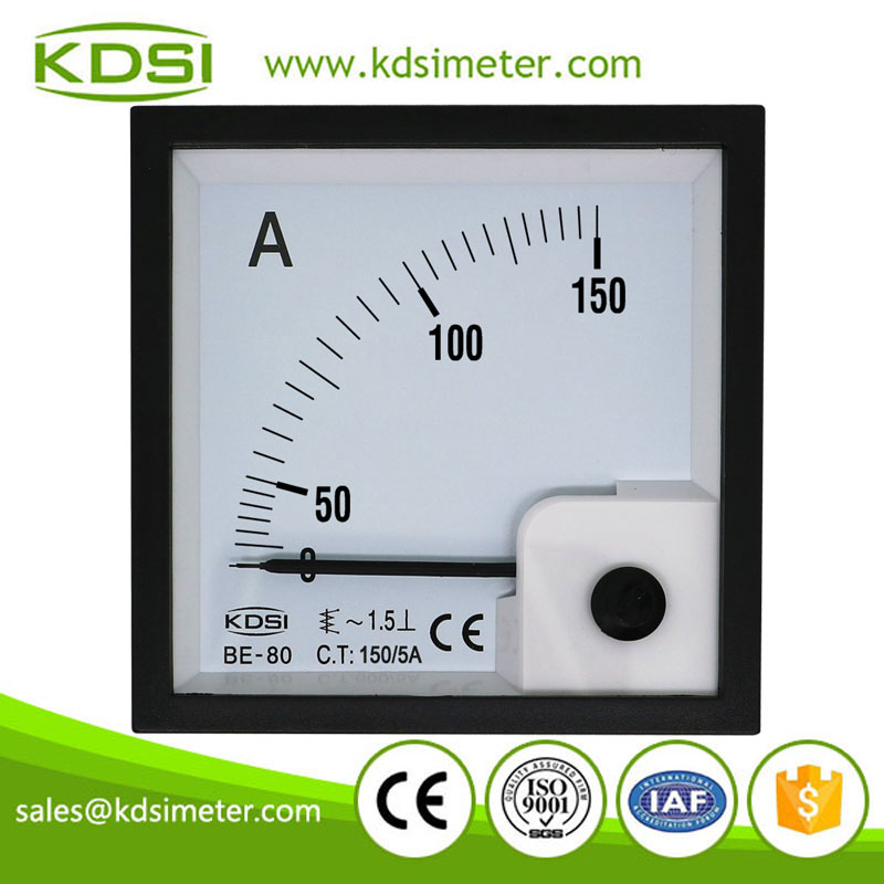 Instant flexible BE-80 AC150/5A no overload ac panel mount analog ampere meter