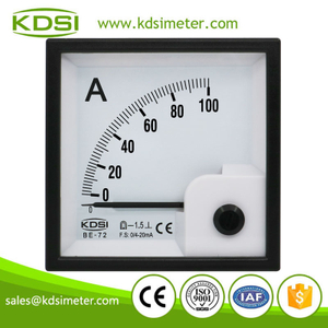 CE certificate BE-72 DC4-20mA 100A analog panel dc voltmeter ammeter