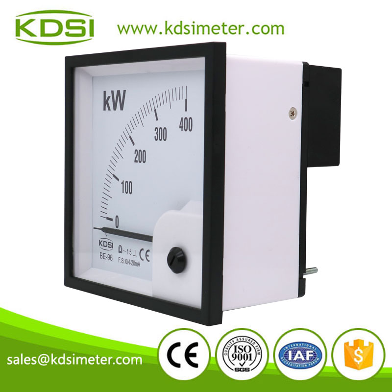 Hot sales BE-96 DC4-20mA 400kW dc analog ampere kW panel meter