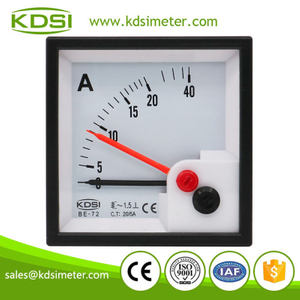Factory direct sales BE-72 AC20/5A with red pointer analog ac panel ammeter