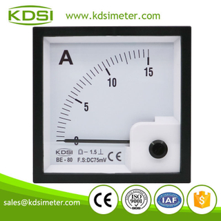 Safe to operate BE-80 DC75mV 15A dc analog amp current panel meter