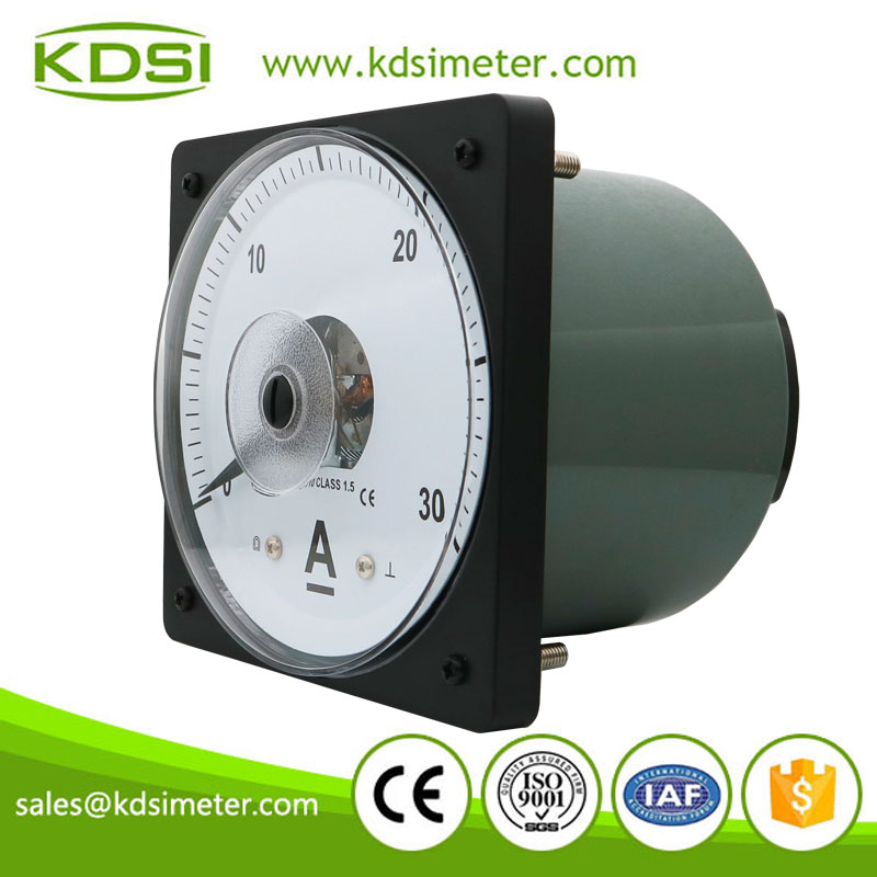 High quality LS-110 DC30A wide angle dc panel analog ampere meter