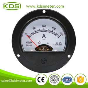 Classical BO-52 DC75mV 200A dc analog amp current panel meter