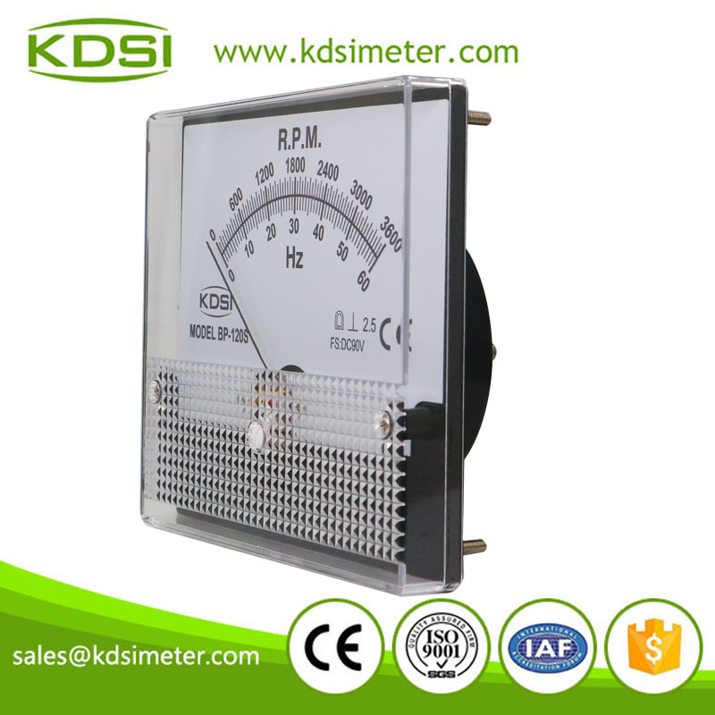 Portable precise BP-120S DC90V 60Hz 3600rpm meter analog dc panel voltage Hz rpm meter