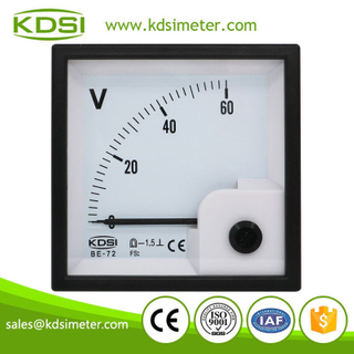 Square Type BE-72 DC60V analog dc panel volt meter
