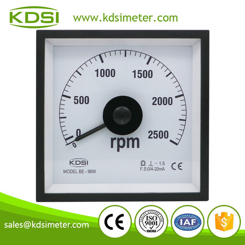 Portable precise BE-96W DC4-20mA 2500rpm analog dc electric motor rpm meter