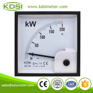Safe To Operate BE-96 3P3W -20-200kW 440V 300/5A analog AC KW Panel Meter Power Meter