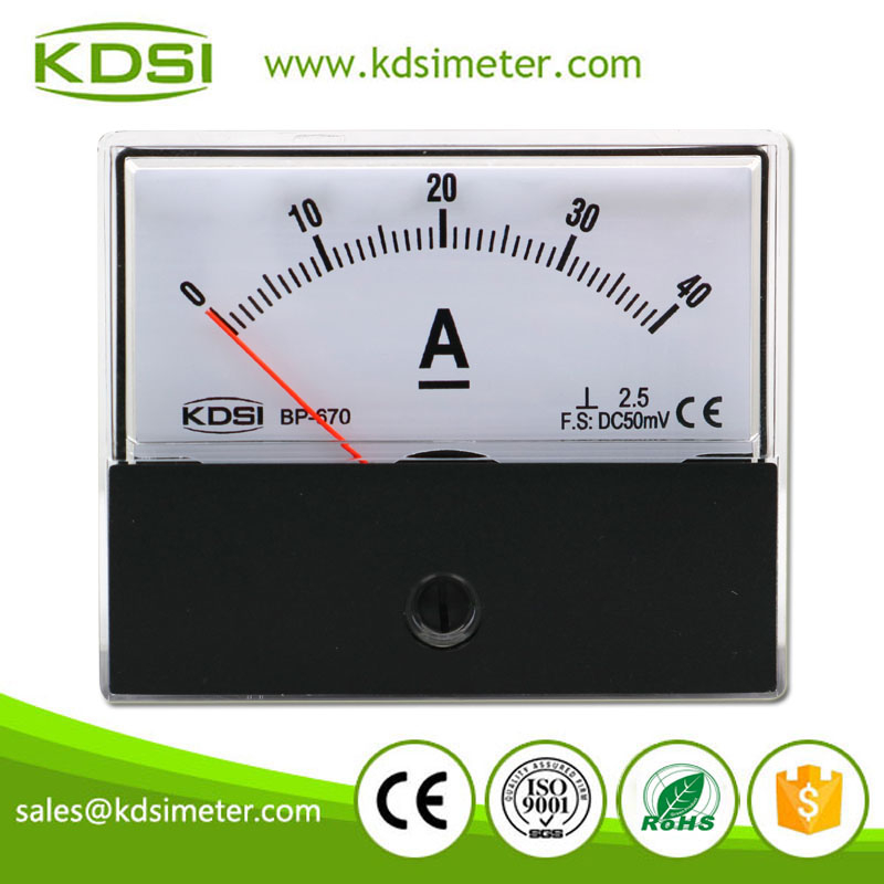 CE Approved BP670 DC50mV 40A DC Panel Analog Volt Ampere Meter Buy