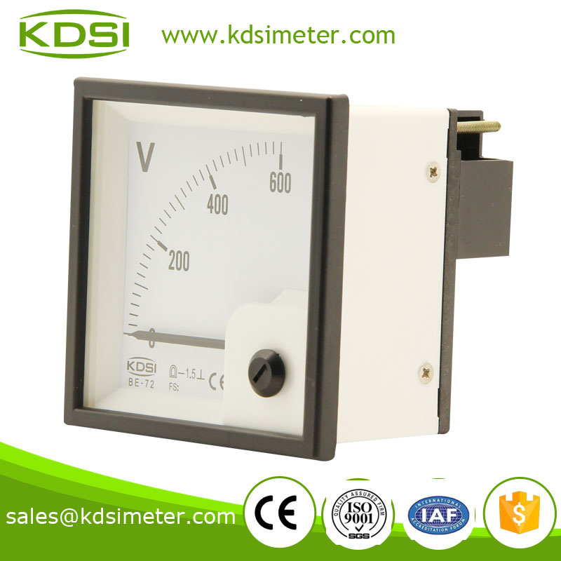 Easy operation BE-72 72*72 DC600V generator voltmeter