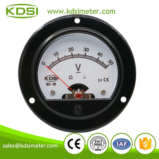 Factory direct sales BO-65 DC50V analog dc panel round voltmeter