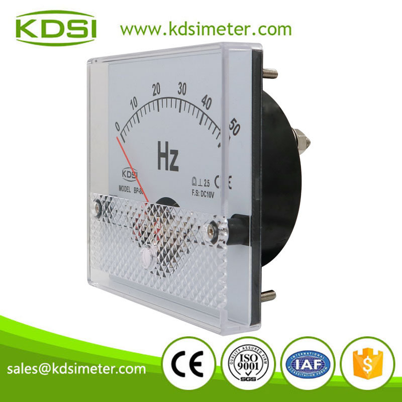 CE Approved BP-80 DC10V 50Hz analog dc voltage Hz panel meter