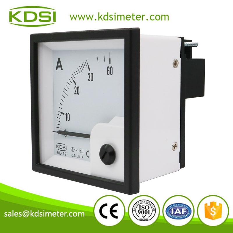Factory direct sales BE-72 AC30/1A ac analog amp current panel meter