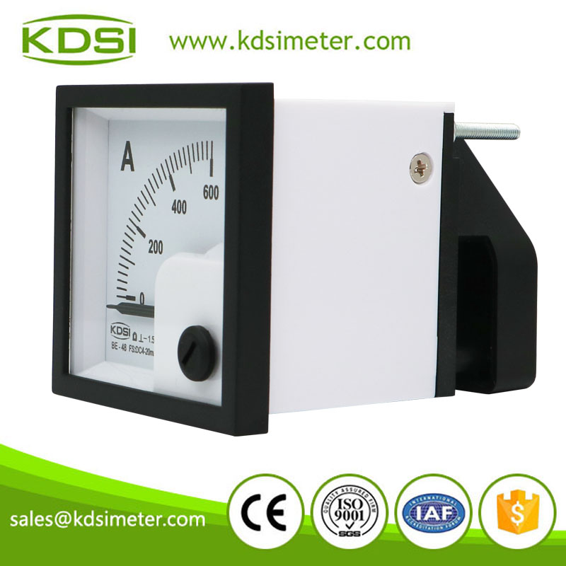 Industrial universal BE-48 DC4-20mA 600A dc analog panel ampere indicator