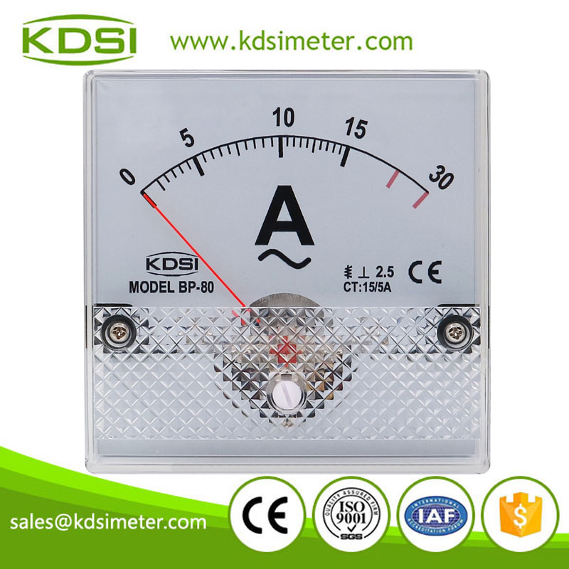Portable precise BP-80 AC15/5A 2 times overload ac analog panel small ammeter