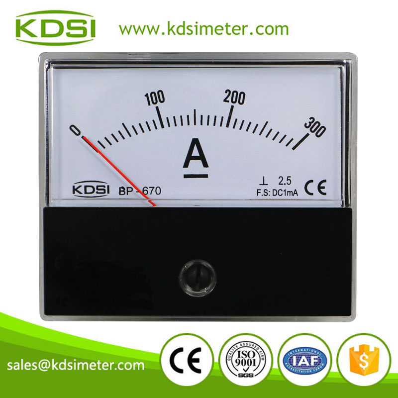 BP-670 DC Ammeter DC1mA 300A high precision dc amp panel meter,Battery charger meter