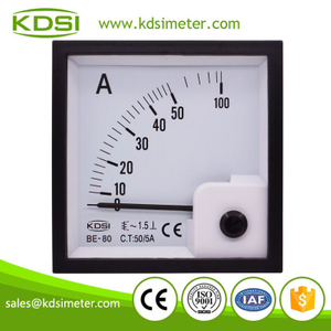 Hot sales BE-80 AC50/5A ac analog voltage and current meter panel meter