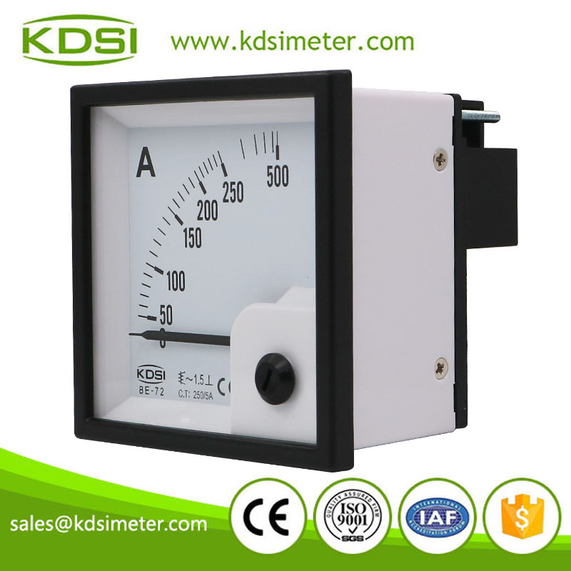 Portable precise BE-72 AC250/5A analog ac amp panel meter