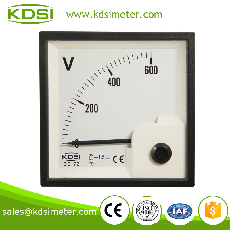 Easy operation BE-72 72*72 DC600V generator voltmeter