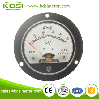 BO-65 DC Voltmeter DC1mA 50KV round type high precision analog panel meter