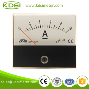 BP-670 DC 0-10A Analog Amp Meter Ammeter Current Panel meter 