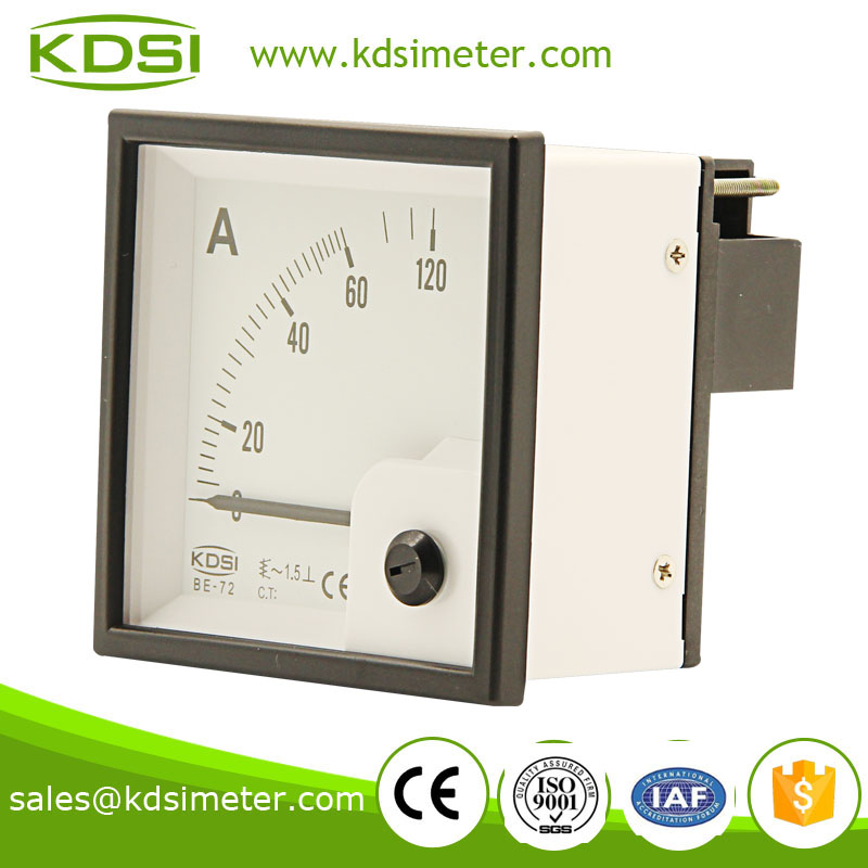 Industrial universal BE-72 72*72 AC60A automotive ammeter