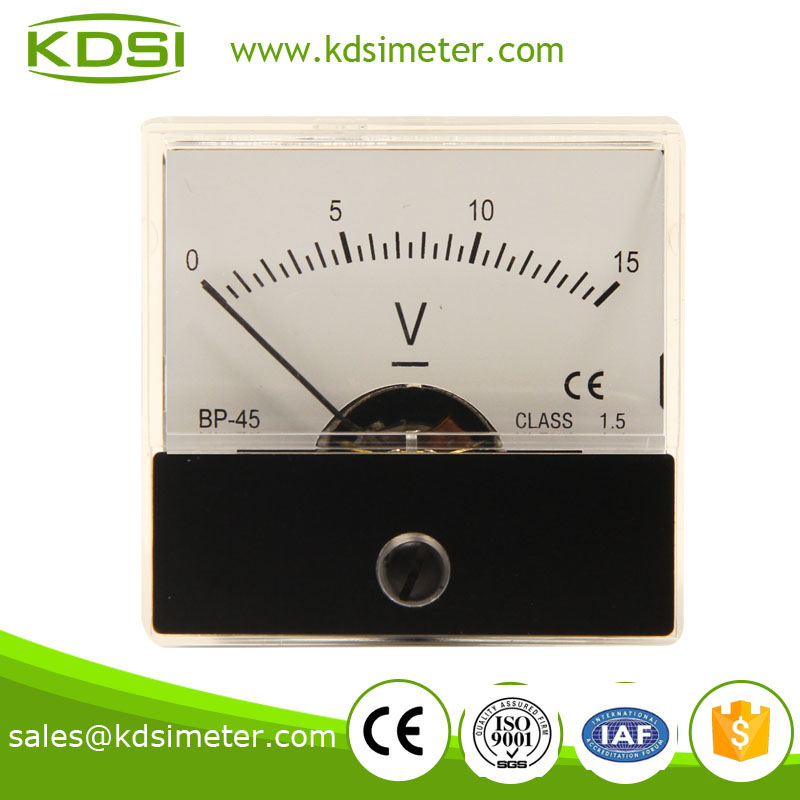 Small & high sensitivity BP-45 DC15V dc voltmeter