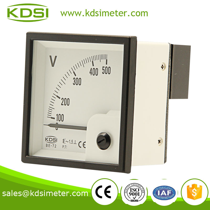 Easy operation BE-72 AC500V analog voltmeter