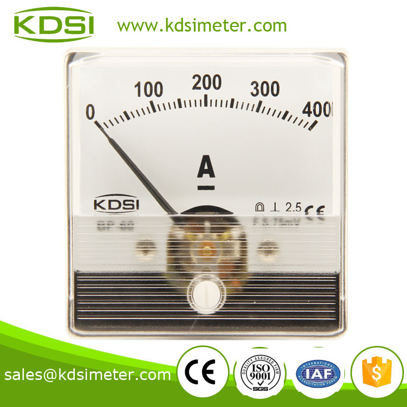 Portable precise BP-60N DC Ammeter DC75mV 400A analog panel amps meter for welding machine
