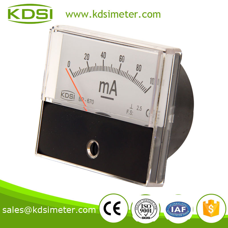 Easy installation BP-670 60*70 DC100mA super-mini ammeter