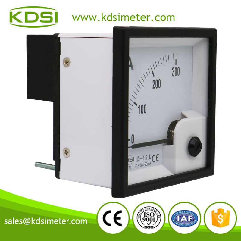 Baomain Analog Amperemeter – DC 0–300A Mit 75 MV Shunt, Für Panel-Einbau (70x60 Mm)